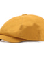 cheap Men&#039;s Hats-Men&#039;s Beret Hat Newsboy Hat Black Yellow Cotton Streetwear Stylish Casual Outdoor Daily Going out Plain Sunscreen