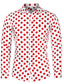 Χαμηλού Κόστους ανδρικά πουκάμισα casual-Ανδρικά Πουκάμισο Πουκάμισο με κουμπιά Καλοκαιρινό πουκάμισο Casual πουκάμισο Μαύρο Ρουμπίνι Θαλασσί Γκρίζο Μακρυμάνικο Γραφική Πουά Απορρίπτω Δρόμος Διακοπές Κουμπί-Κάτω Ρούχα Μοντέρνα Χαλάρωση