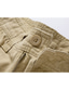 billiga Shorts för män-Herr Cargo-shorts Shorts 6 fickor Bokstav Komfort Utomhus Dagligen Utekväll 100 % bomull Mode Streetwear Svart Armégrön