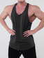cheap Gym Tank Tops-Men&#039;s Gym Tank Top Workout Tank Sleeveless Singlet Athletic Athleisure Cotton Breathable Lightweight Soft Fitness Gym Workout Running Sportswear Activewear Solid Colored Black White Yellow