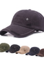 billige Hatte til mænd-Herre Hat Baseball kasket Gade Hverdag Weekend Justerbar spænde Ren farve Bærbar Komfort Mode Sport Sort
