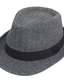 זול כובעים לגברים-בגדי ריקוד גברים כובע פאדורה כובע פנמה חאקי אפור בהיר כותנה סגנון רחוב מסוגנן אופנה של שנות העשרים בָּחוּץ יומי ליציאה הדפסים גרפיים קרם הגנה