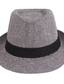 voordelige Herenhoeden-Voor heren Fedorahoed Panama hoed khaki Lichtgrijs Katoen Streetwear Stijlvol 1920 mode Buiten Dagelijks Uitgaan Grafische prints Zonbescherming