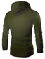 billige Basishættetrøjer og sweatshirts-mænds unisex halv lynlås ensfarvet årsagssammenhæng hverdag hættetrøjer sweatshirts marineblå sort / stativkrave / langærmet