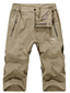 cheap Cargo Shorts-Men&#039;s Cargo Shorts Capri shorts Multi Pocket Straight Leg Solid Colored Comfort Wearable Calf-Length Outdoor Daily Sports Stylish ArmyGreen Black