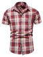 billiga fritidsskjortor för män-kortärmad herr cubansk camp guayabera skjorta hippie beach button down skjortor