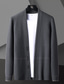 Χαμηλού Κόστους ανδρικό πουλόβερ ζακέτα-Ανδρικά Πουλόβερ Πουλόβερ ζακέτα Κοτλέ Πλέκω Χιτώνας Κουμπί Πλεκτό Σκέτο Λαιμόκοψη V Στυλάτο Κλασσικό Καθημερινά Ρούχα Streetwear Ρούχα Άνοιξη &amp; Χειμώνας Μαύρο Σκούρο γκρι M L XL