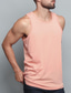 cheap Gym Tank Tops-Men&#039;s Tank Top Vest Top Undershirt Plain Crew Neck Athleisure Vacation Sleeveless Clothing Apparel Fashion Streetwear Classic Style