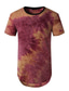 cheap Men&#039;s Casual T-shirts-Men&#039;s T shirt Tee Tie Dye Crew Neck Hot Stamping Plus Size Street Vacation Short Sleeves Color Block Print Clothing Apparel Casual Daily Modern Contemporary