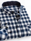 cheap Flannel Shirts-Men&#039;s Shirt Flannel Shirt Tartan Turndown A B C D E Work Casual Long Sleeve Button-Down Clothing Apparel Cotton Business Simple