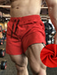 cheap Casual Shorts-Men&#039;s Athletic Shorts Active Shorts Casual Shorts Mesh Shorts Pocket Drawstring Elastic Waist Plain Breathable Quick Dry Short Casual Daily Fashion Streetwear Black Red