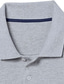 billiga Klassisk pikétröja för män-Herr POLO Shirt Pikétröja i bomull Utomhus Ledigt Polokrage Långärmad Ledigt Bekväm Ensfärgat Slät Knapp Fram Button-Down Vår Höst Normal Svart Vit Gul Rodnande Rosa Marinblå Blå POLO Shirt