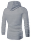 billiga Snörstilar sweatshirts till dam-herr unisex halv dragkedja enfärgad kausal daglig klädsel tröjor tröjor marinblå vit svart / stativ krage / lång ärm