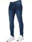 tanie spodnie codzienne-Męskie Jeansy Rurki Spodnie Spodnie jeansowe Kieszeń Solidne kolory Komfort Zdatny do noszenia Na zewnątrz Codzienny Elegancki Codzienny Rurki Czarny Ciemnoniebieski Elastyczny