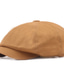 זול כובעים לגברים-בגדי ריקוד גברים כובע כומתה (בארט) כובע ניוזבוי שחור צהוב כותנה סגנון רחוב מסוגנן יום יומי בָּחוּץ יומי ליציאה אחיד קרם הגנה