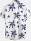 cheap Men&#039;s Casual Shirts-Men&#039;s Button Up Shirt Casual Shirt Summer Shirt Beach Shirt Summer Hawaiian Shirt White Pink Sky Blue Short Sleeve Graphic Coconut Tree Turndown Street Vacation Button-Down Clothing Apparel Fashion