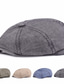 billige Hatte til mænd-Herre Baret Newsboy Hat Blå Grøn Bomuld Gade Stilfuld 1920&#039;ernes mode udendørs Daglig I-byen-tøj Vanlig Solcreme