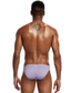 abordables Sous-vêtements pour hommes-Homme 2 packs Slips Polyester Respirable Doux Plein Taille médiale Rouge Violet