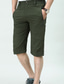 cheap Cargo Shorts-Men&#039;s Cargo Shorts Capri shorts Multi Pocket Straight Leg Solid Colored Comfort Wearable Calf-Length Outdoor Daily Sports Stylish ArmyGreen Black