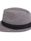 cheap Men&#039;s Hats-Men&#039;s Fedora Hat Panama Hat khaki Light Grey Cotton Streetwear Stylish 1920s Fashion Outdoor Daily Going out Graphic Prints Sunscreen