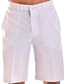 cheap Casual Shorts-Men&#039;s Shorts Linen Shorts Summer Shorts Beach Shorts Zipper Plain Comfort Breathable Short Outdoor Daily Streetwear Linen / Cotton Blend Stylish Casual White Blue Inelastic