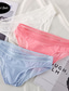 ieftine Lenjerie &amp; Șosete Bărbați-Bărbați 3 pachet Lenjerie de corp Briefs Nailon Mătase de Gheață Respirabil Lavabil Comfortabil Simplu Talie Medie Roz Deschis Negru