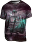 billige 3D-herreskjorter-Herre T-shirt T-Shirts Grafisk Skib Rund hals Tøj 3D-udskrivning udendørs Afslappet Kortærmet Trykt mønster Årgang Mode Designer