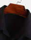 billiga fritidsskjortor för män-Herr Knapp upp skjorta Sommarskjorta Casual skjorta Svart Vit Blå Grå Kortärmad Slät Nedvikt Gata Semester Button-Down Kläder Mode Fritid