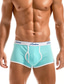 cheap Men&#039;s Boxers Underwear-Men&#039;s 2 Packs Boxers Underwear Polyester Breathable Soft Color Block Mid Waist White Yellow