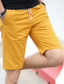 cheap Casual Shorts-Men&#039;s Casual Shorts Pocket Drawstring Elastic Waist Plain Breathable Quick Dry Knee Length Casual Daily 100% Cotton Fashion Streetwear Black White