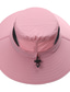 voordelige Herenhoeden-Voor heren Zomerhoed Zonnehoed Vissen hoed Boonie hoed Wandelhoed Blozend Roze Donker Marine Katoen Streetwear Stijlvol Casual Buiten Dagelijks Outdoorkleding Effen UV-zonbescherming Zonbescherming