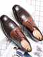cheap Men&#039;s Oxfords-Men&#039;s Loafers &amp; Slip-Ons Leather Loafers Business Casual Daily Walking Shoes PU Warm Booties / Ankle Boots Dark Brown Black Fall Spring