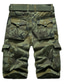 cheap Cargo Shorts-Men&#039;s Cargo Shorts Tactical Pants Shorts Multi Pocket Camouflage Comfort Breathable Outdoor Daily Going out Fashion Streetwear ArmyGreen Khaki