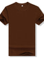 Недорогие Мужские повседневные футболки-мужская футболка однотонная с круглым вырезом уличная повседневная одежда одежда из хлопка классическая и вневременная