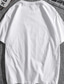 ieftine tricouri pentru bărbați mărimi plus-Bărbați Mărime Plus Mare înalt Tricou Tricouri Tricou grafic Crown &amp; Letter Crewneck Negru Alb Roșu-aprins Mânecă scurtă În aer liber Ieșire Imprimeu Scrisă Îmbrăcăminte Amestec Bumbac Stilat Casual