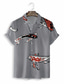 billiga Skjortor med tryck för män-Herr Skjorta Hawaii skjorta Grafisk Hawaiisk Aloha Design Nedvikt Blå Grön Grå Tryck Ledigt Dagligen Kortärmad 3D-utskrift Kläder Mode Designer Ledigt Klassisk