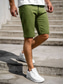 billiga chinoshorts för män-Herr Shorts Chino Shorts Bermudashorts Ficka Slät Komfort Andningsfunktion Utomhus Dagligen Utekväll 100 % bomull Mode Streetwear Blå Grön