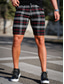 voordelige chinoshort voor heren-Voor heren Korte broek Chino Short korte broek Zak Ruitjes Comfort Ademend Buiten Dagelijks Uitgaan Katoenmix Modieus Streetwear Zwart Geel