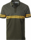 cheap Classic Polo-Men&#039;s Polo Shirt Golf Shirt Striped Graphic Prints Turndown Apricot White Yellow Wine Red Outdoor Street Short Sleeves Button-Down Print Clothing Apparel Sports Fashion Streetwear Designer