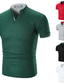 billiga Casual T-shirts för män-Herr T-shirt T-tröja Slät V-hals Gata Semester Kort ärm Kläder Mode Sport Grundläggande