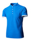 voordelige klassieke polo-Voor heren POLO Shirt Golfshirt Buiten Dagelijks Opstaand Korte Mouw Stijlvol Basic Effen Knoop voorzijde Zomer Lente Zwart Wit Blozend Roze Rood blauw Groen POLO Shirt