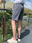 billiga Shorts för män-Herr Shorts Chino Shorts Bermudashorts Ficka Slät Komfort Andningsfunktion Utomhus Dagligen Utekväll 100 % bomull Mode Ledigt Svart Vit