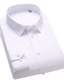 Χαμηλού Κόστους Επίσημα πουκάμισα-Ανδρικά Επίσημο Πουκάμισο Μη σιδερένιο πουκάμισο Λευκό Μπλε Απαλό Μακρυμάνικο Σκέτο Τετράγωνη Λαιμόκοψη Άνοιξη &amp; Χειμώνας Γάμου ΕΞΩΤΕΡΙΚΟΥ ΧΩΡΟΥ Ρούχα Κουμπί-Κάτω