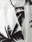 cheap Men&#039;s Printed Shirts-Men&#039;s Summer Hawaiian Shirt Shirt Set Graphic Prints Leaves Cuban Collar Black White Blue Green Dark Blue Street Casual Short Sleeve Print Clothing Apparel Tropical Fashion Hawaiian Designer