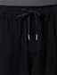ieftine Pantaloni Cargo-Bărbați Pantaloni Cargo Pantaloni Cordon Talie elastică Multi Buzunare Scrisă Confort Purtabil Casual Zilnic Concediu Sport Modă Negru Trifoi