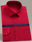 voordelige Nette overhemden-Voor heren Overhemd Licht Roze Zwart Wit Lange mouw Effen Strijkijzer Lente &amp; Herfst Kantoor / Formeel liiketoiminta Kleding