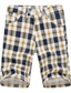 voordelige Shorts voor heren-Voor heren Korte broek Chino Short korte broek Zak Raster Comfort Ademend Buiten Dagelijks Uitgaan 100% katoen Modieus Streetwear Geel Blozend Roze