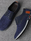 voordelige Heren Oxfords-Voor heren Sneakers Oxfords Klassieke sneakers Zakelijk Casual Dagelijks Leer Ademend Zwart blauw Zomer