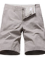preiswerte Chino Bermuda Shorts-Herren Shorts Kurze Hosen Chino Bermuda Shorts Bermudas Tasche Glatt Komfort Atmungsaktiv Outdoor Täglich Ausgehen 100% Baumwolle Modisch Strassenmode Schwarz Khaki