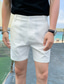 billige Herreshorts-Herre Shorts Chino shorts Bermuda shorts Lomme Vanlig Komfort Åndbart udendørs Daglig I-byen-tøj 100 % bomuld Mode Afslappet Sort Hvid